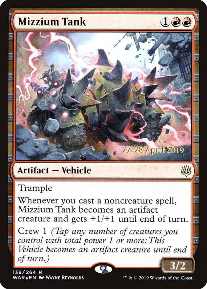 Mizzium Tank  [War of the Spark Prerelease Promos] | Card Citadel