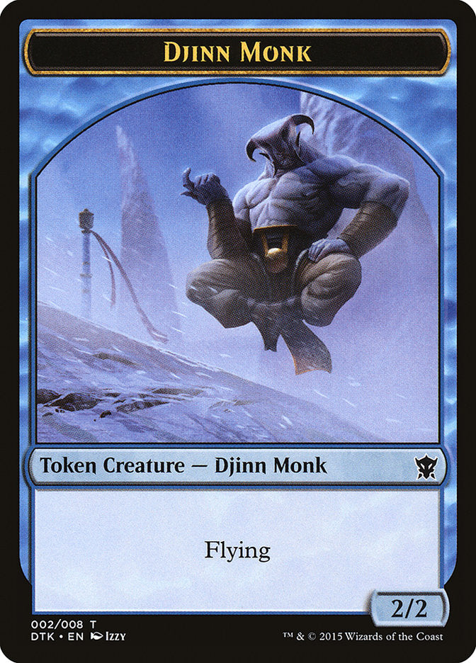 Djinn Monk [Dragons of Tarkir Tokens] | Card Citadel