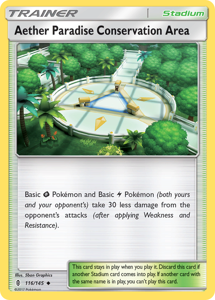 Aether Paradise Conservation Area (116/145) [Sun & Moon: Guardians Rising] | Card Citadel