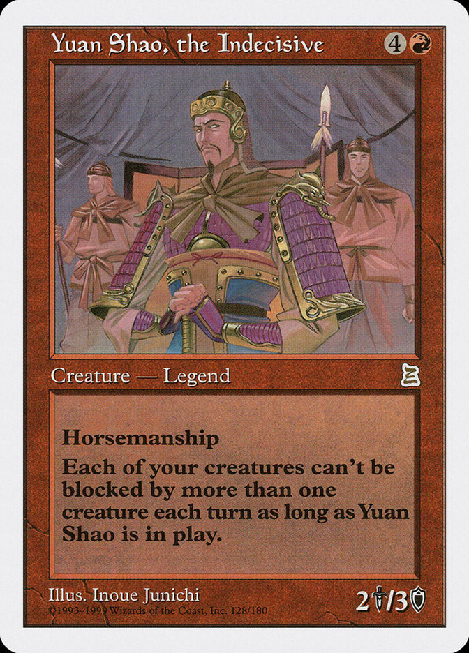 Yuan Shao, the Indecisive [Portal Three Kingdoms] | Card Citadel