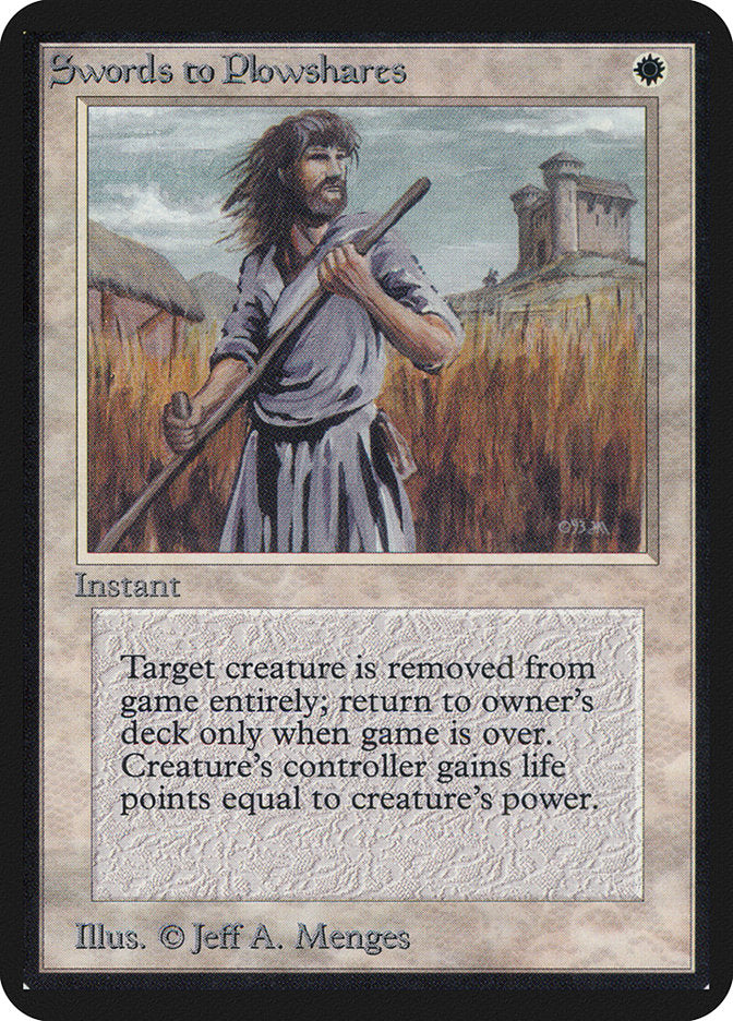 Swords to Plowshares [Limited Edition Alpha] | Card Citadel