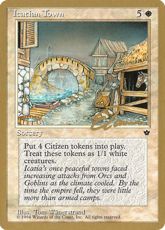 Icatian Town (Eric Tam) [Pro Tour Collector Set] | Card Citadel