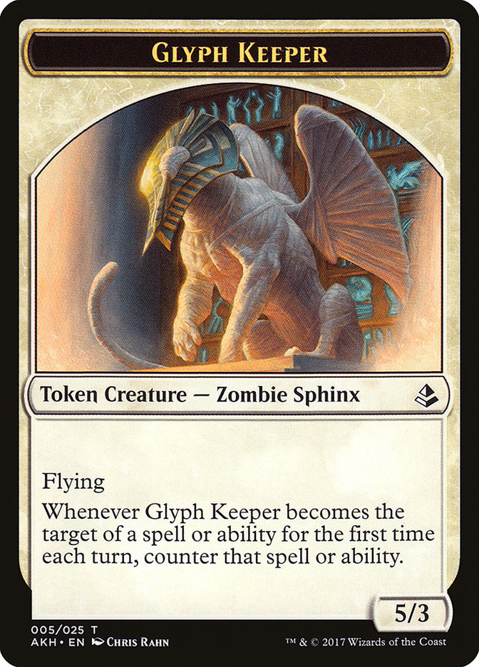 Glyph Keeper Token [Amonkhet Tokens] | Card Citadel