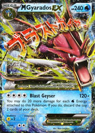 M Gyarados EX (27/122) (Jumbo Card) [XY: BREAKpoint] | Card Citadel