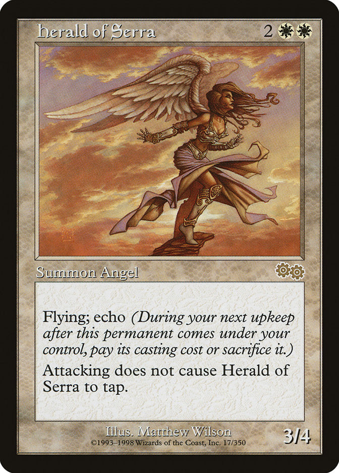 Herald of Serra [Urza's Saga] | Card Citadel