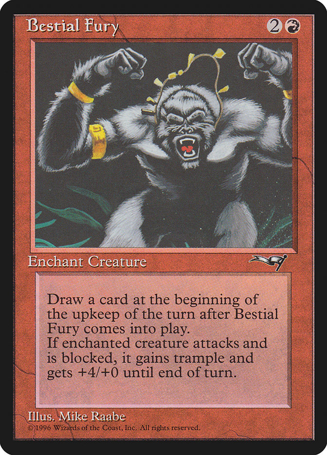 Bestial Fury (Fists Raised) [Alliances] | Card Citadel