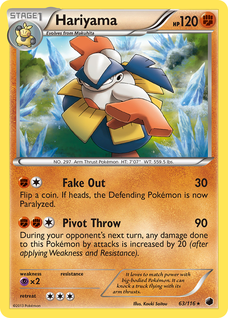 Hariyama (63/116) [Black & White: Plasma Freeze] | Card Citadel