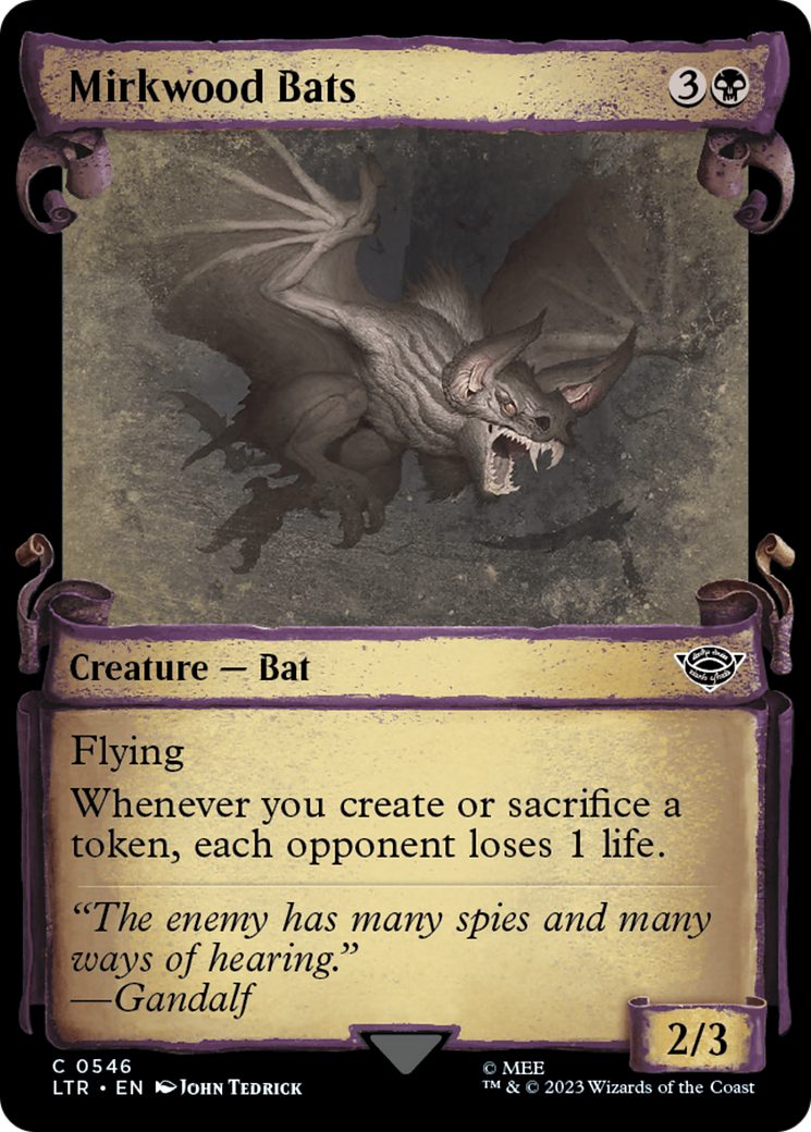 Mirkwood Bats [The Lord of the Rings: Tales of Middle-Earth Showcase Scrolls] | Card Citadel