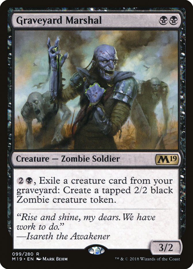 Graveyard Marshal [Core Set 2019] | Card Citadel