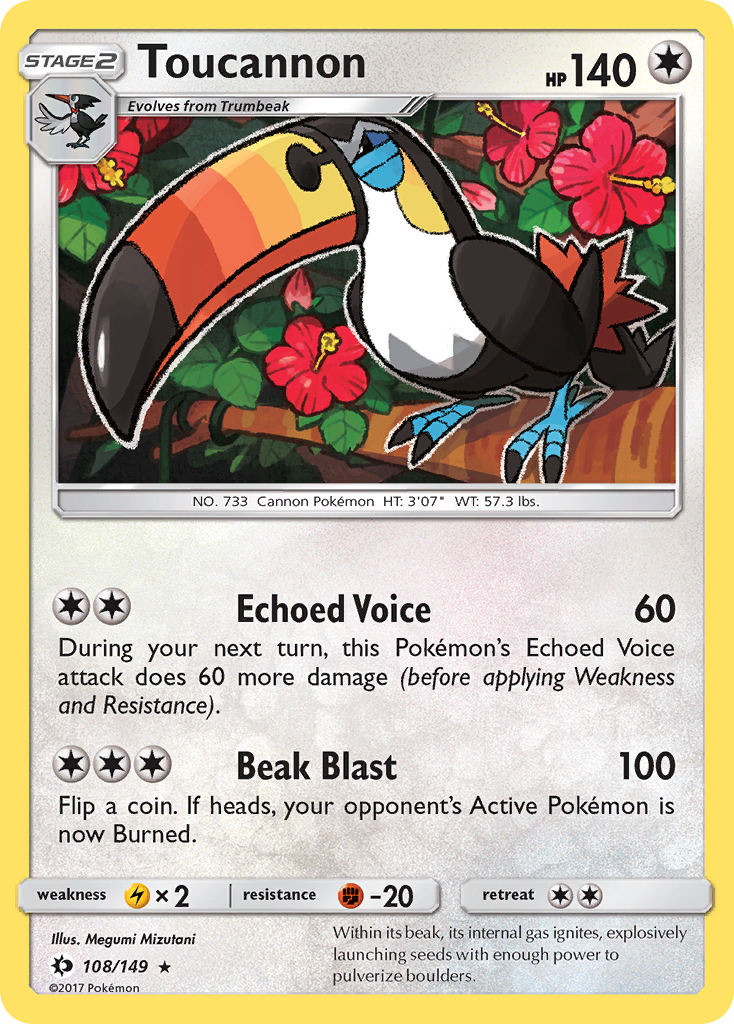 Toucannon (108/149) [Sun & Moon: Base Set] | Card Citadel