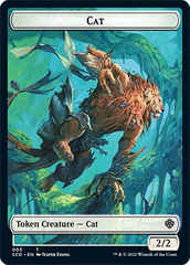Saproling // Cat Double-Sided Token [Starter Commander Decks] | Card Citadel
