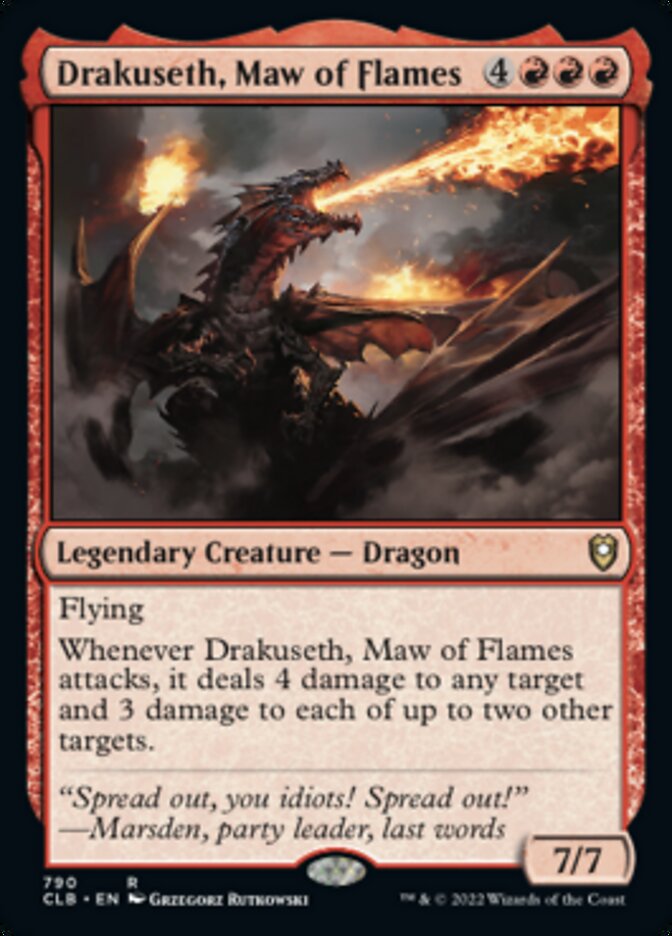 Drakuseth, Maw of Flames [Commander Legends: Battle for Baldur's Gate] | Card Citadel