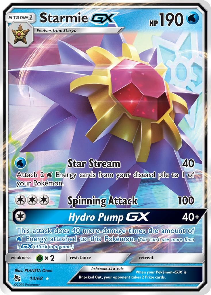 Starmie GX (14/68) [Sun & Moon: Hidden Fates] | Card Citadel