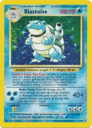 Blastoise (2/102) [Base Set Unlimited] | Card Citadel