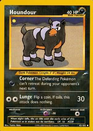 Houndour (43/105) [Neo Destiny Unlimited] | Card Citadel