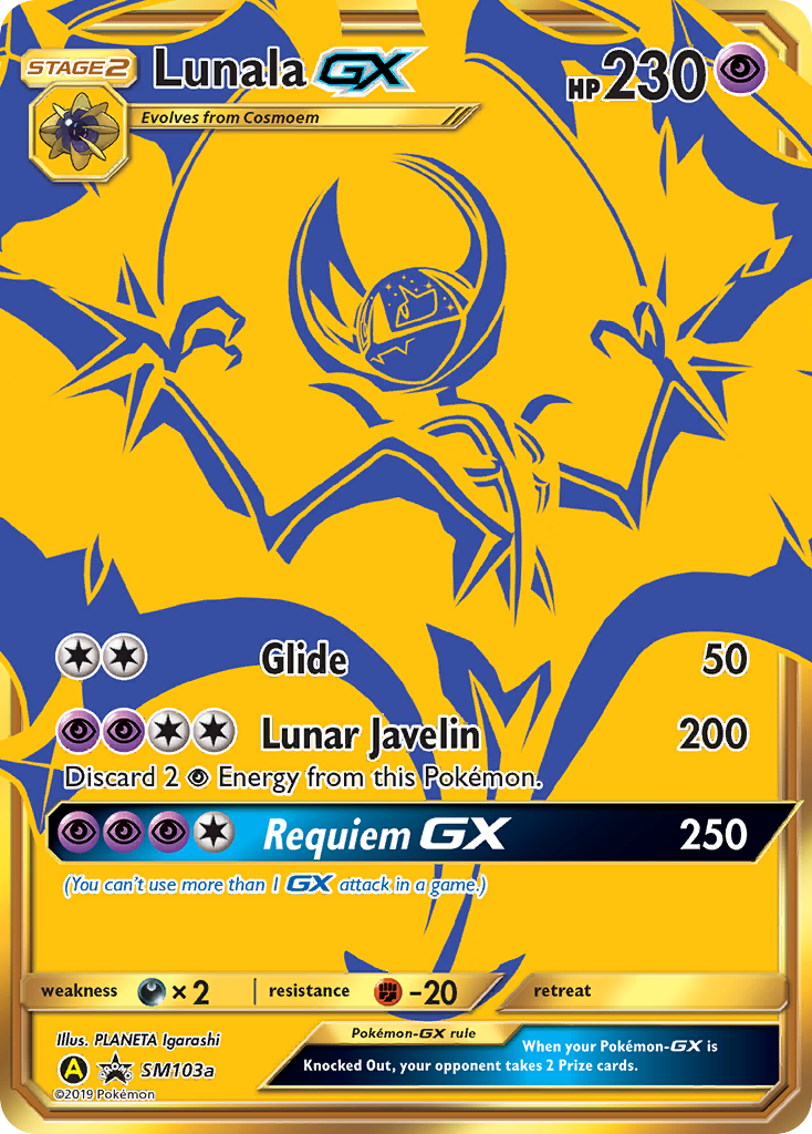 Lunala GX (SM103a) [Sun & Moon: Black Star Promos] | Card Citadel