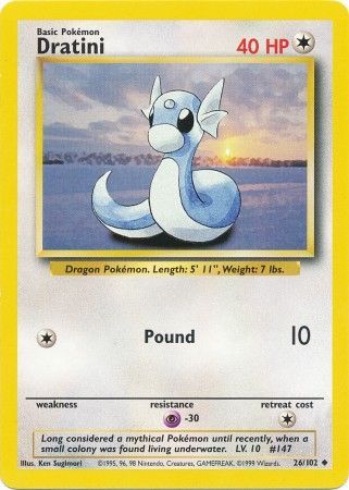 Dratini (26/102) [Base Set Unlimited] | Card Citadel