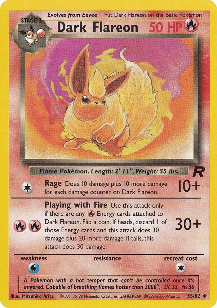 Dark Flareon (35/82) [Team Rocket Unlimited] | Card Citadel