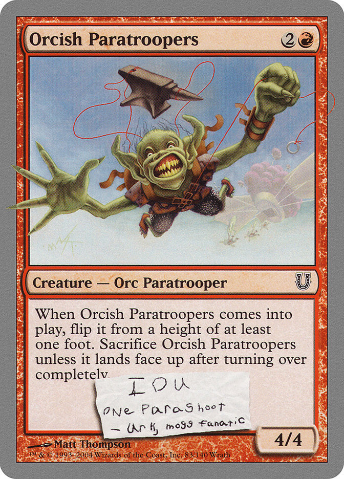 Orcish Paratroopers [Unhinged] | Card Citadel