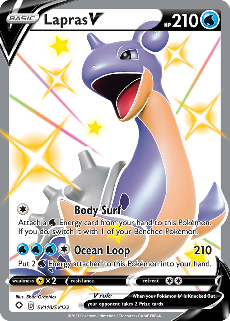 Lapras V (SV110/SV122) [Sword & Shield: Shining Fates] | Card Citadel