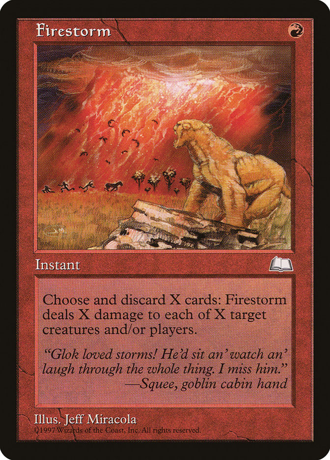 Firestorm [Weatherlight] | Card Citadel