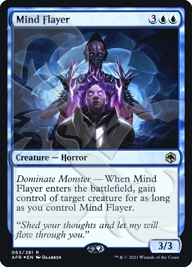 Mind Flayer (Ampersand Promo) [Dungeons & Dragons: Adventures in the Forgotten Realms Promos] | Card Citadel