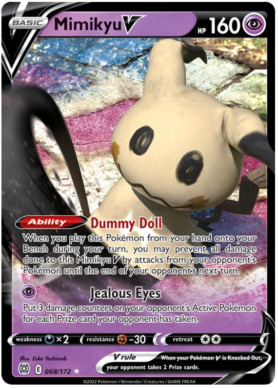 Mimikyu V (068/172) [Sword & Shield: Brilliant Stars] | Card Citadel