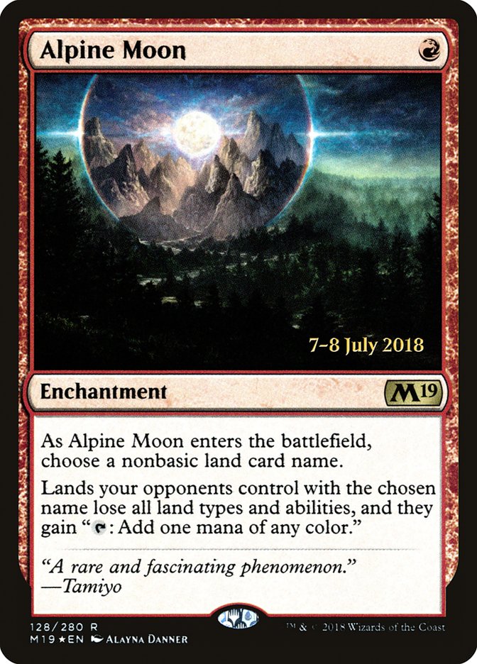 Alpine Moon  [Core Set 2019 Prerelease Promos] | Card Citadel