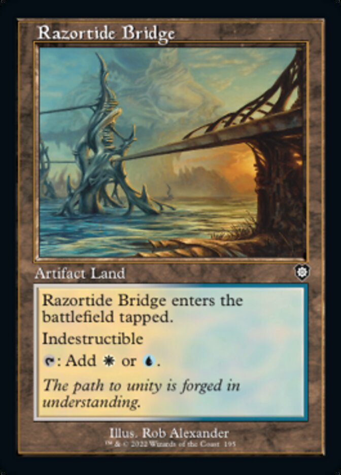 Razortide Bridge (Retro) [The Brothers' War Commander] | Card Citadel