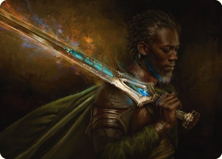 Anduril, Flame of the West Art Card [The Lord of the Rings: Tales of Middle-earth Art Series] | Card Citadel