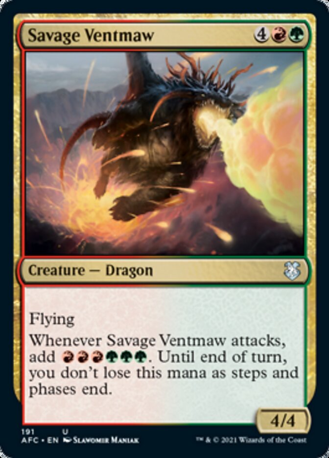 Savage Ventmaw [Dungeons & Dragons: Adventures in the Forgotten Realms Commander] | Card Citadel