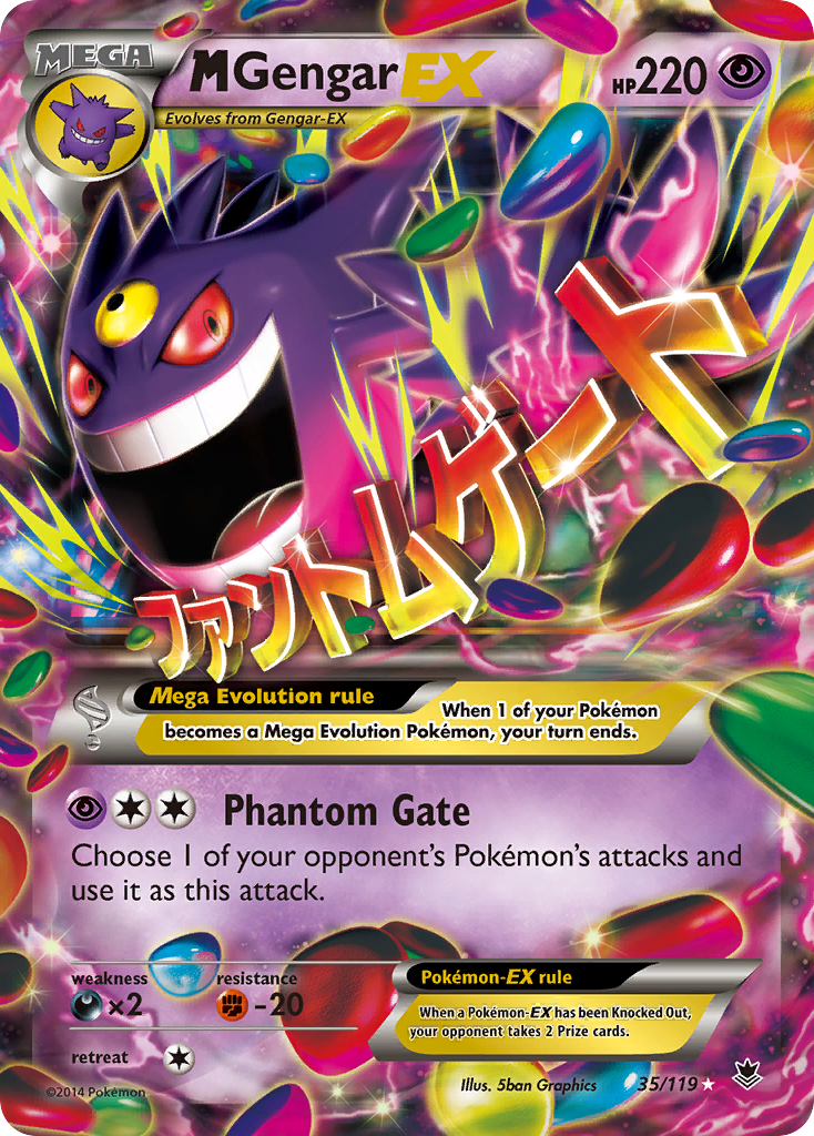 M Gengar EX (35/119) [XY: Phantom Forces] | Card Citadel