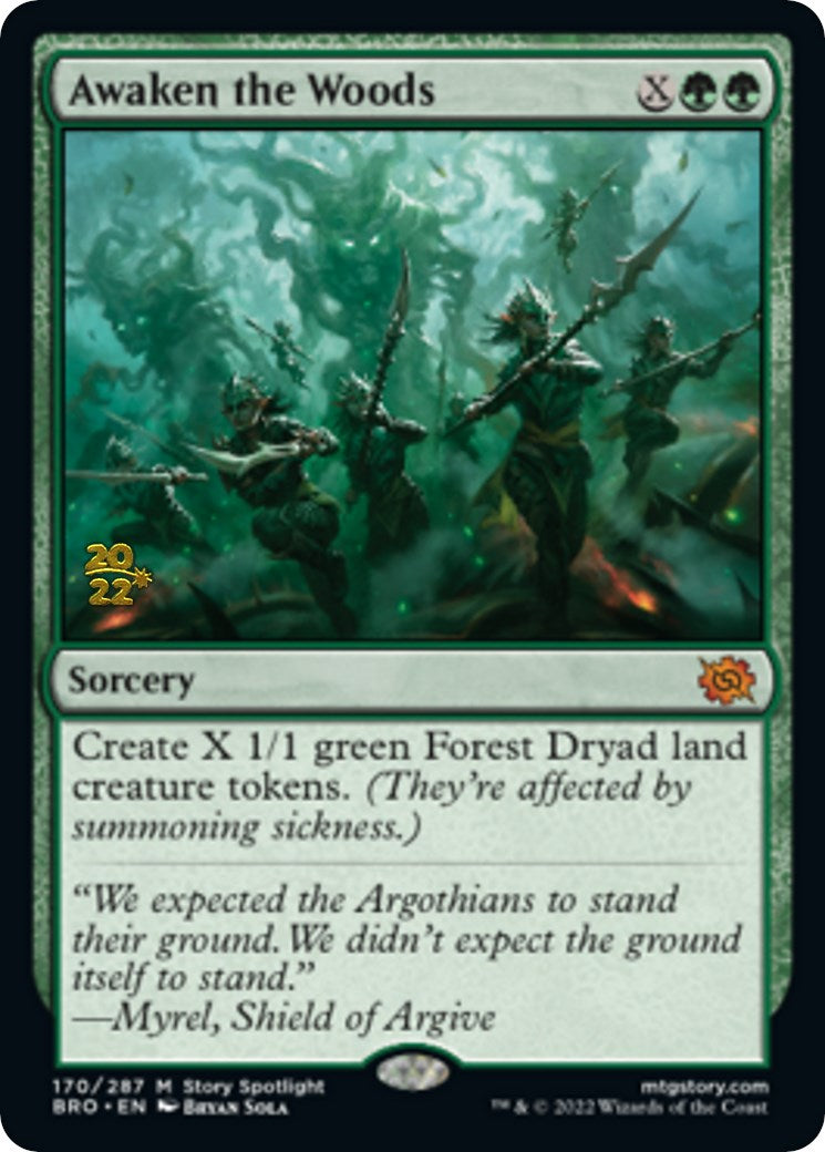 Awaken the Woods [The Brothers' War: Prerelease Promos] | Card Citadel