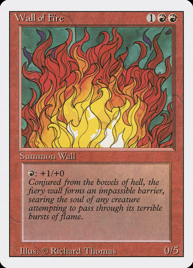 Wall of Fire [Revised Edition] | Card Citadel