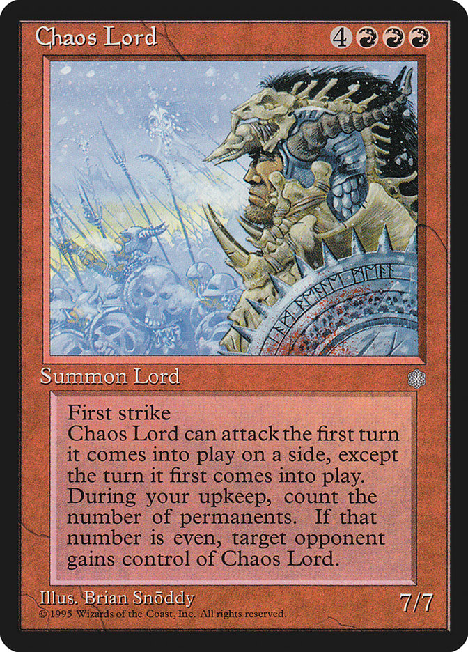 Chaos Lord [Ice Age] | Card Citadel