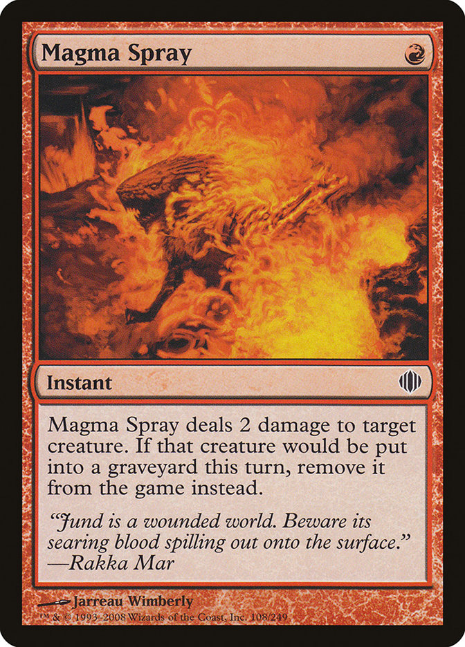 Magma Spray [Shards of Alara] | Card Citadel