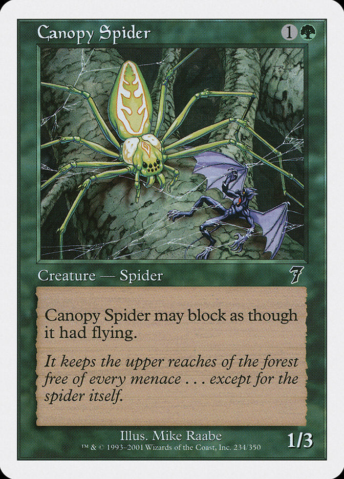 Canopy Spider [Seventh Edition] | Card Citadel