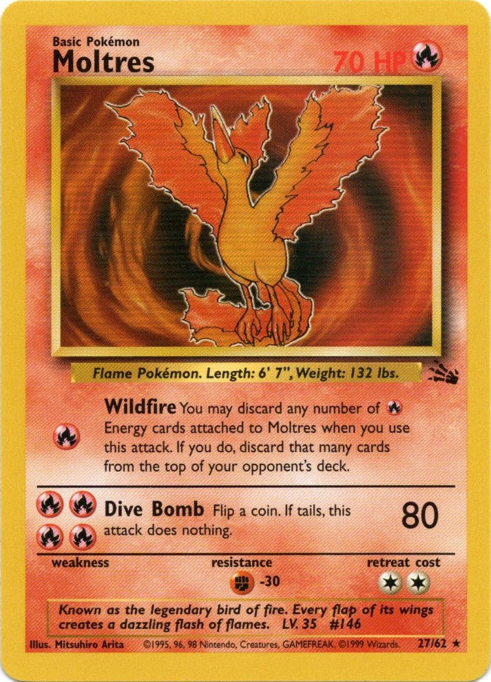 Moltres (27/62) [Fossil Unlimited] | Card Citadel