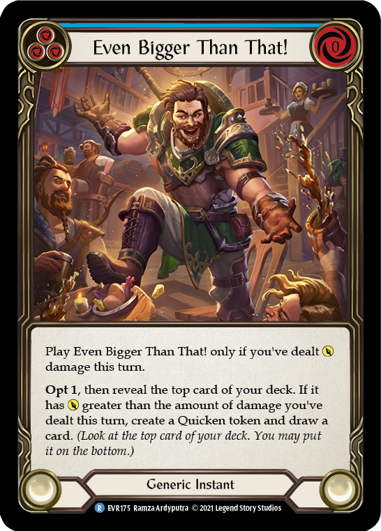 Even Bigger Than That! (Blue) [EVR175] (Everfest)  1st Edition Normal | Card Citadel