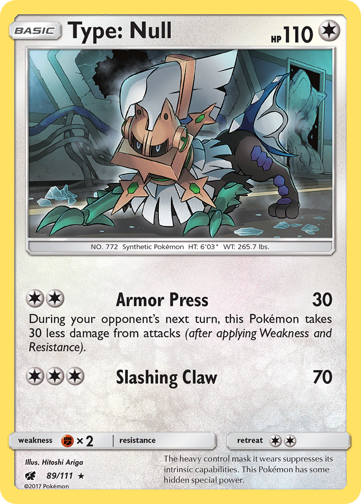 Type: Null (89/111) [Sun & Moon: Crimson Invasion] | Card Citadel