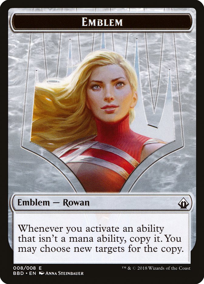 Emblem - Rowan [Battlebond Tokens] | Card Citadel