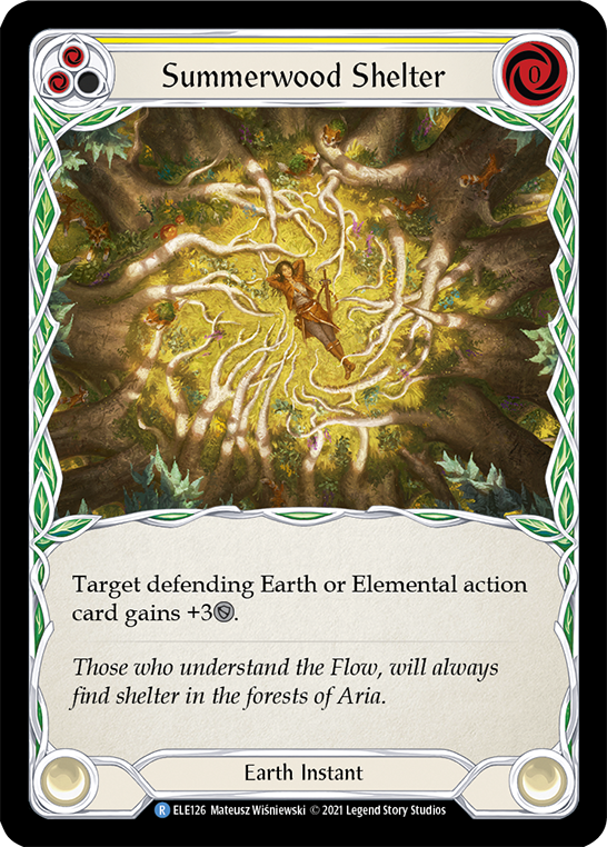 Summerwood Shelter (Yellow) [ELE126] (Tales of Aria)  1st Edition Normal | Card Citadel