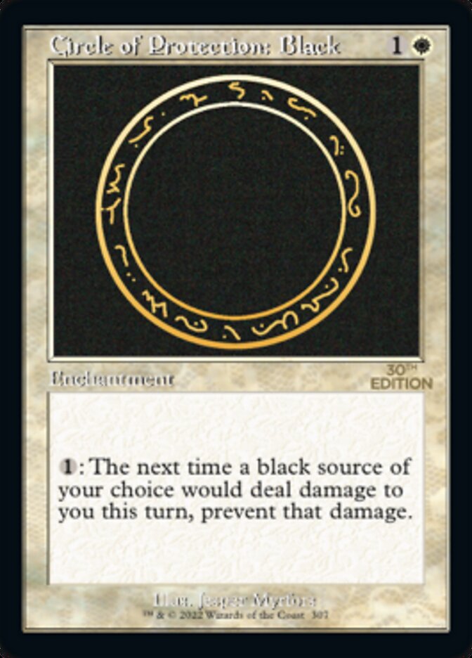 Circle of Protection: Black (Retro) [30th Anniversary Edition] | Card Citadel