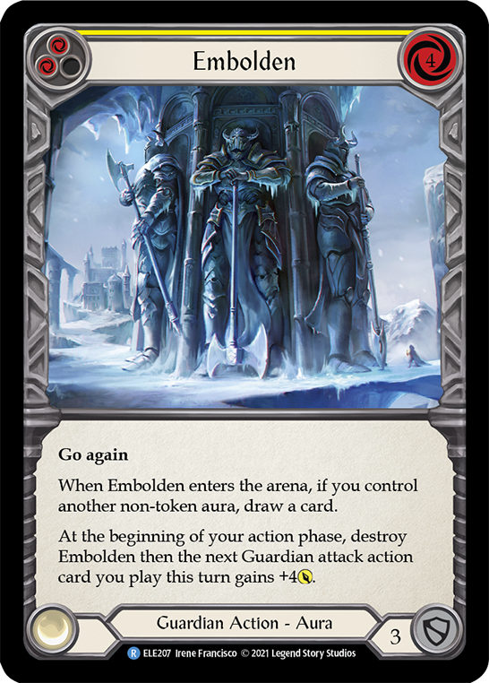 Embolden (Yellow) [ELE207] (Tales of Aria)  1st Edition Rainbow Foil | Card Citadel