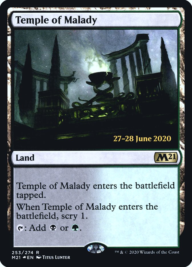 Temple of Malady  [Core Set 2021 Prerelease Promos] | Card Citadel