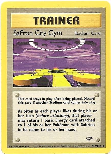 Saffron City Gym (122/132) [Gym Challenge Unlimited] | Card Citadel