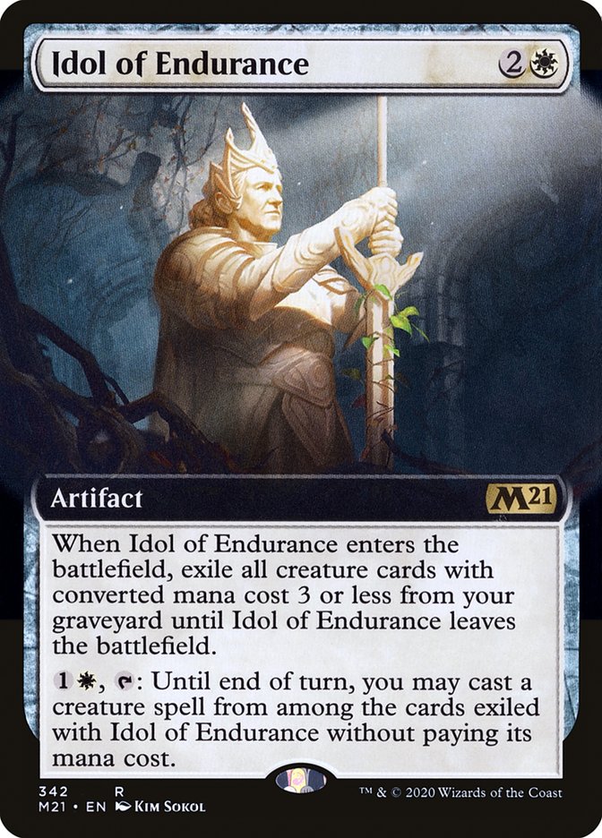 Idol of Endurance (Extended Art) [Core Set 2021] | Card Citadel