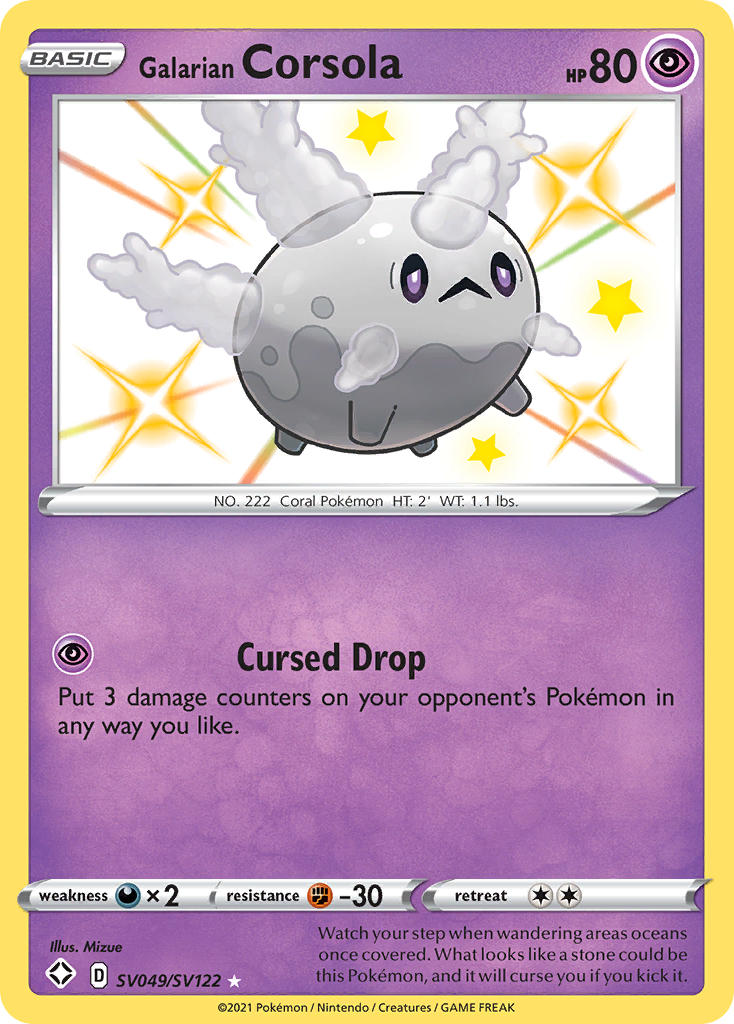 Galarian Corsola (SV049/SV122) [Sword & Shield: Shining Fates] | Card Citadel