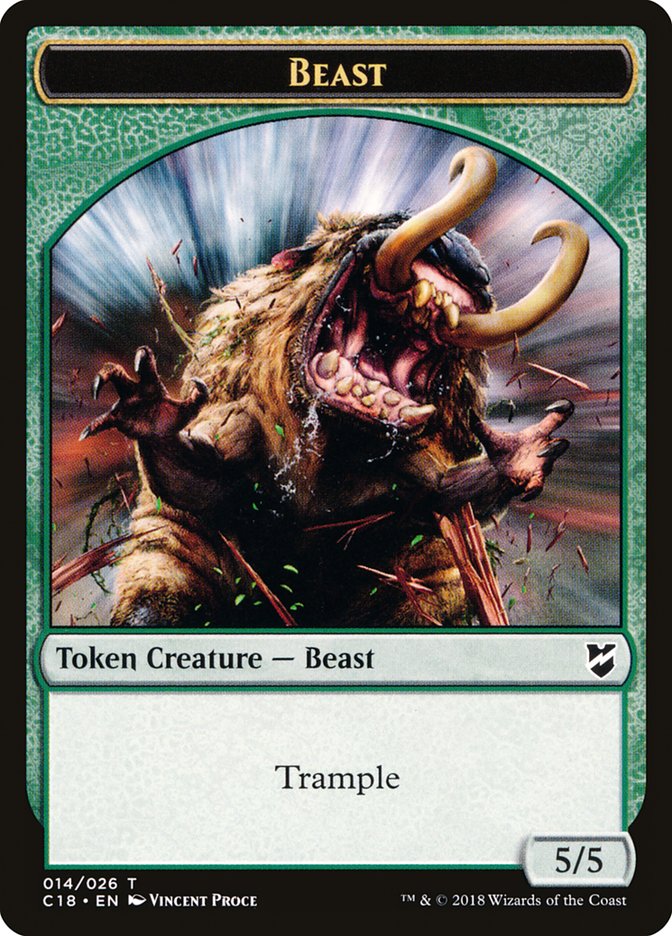 Beast (014/026) [Commander 2018 Tokens] | Card Citadel