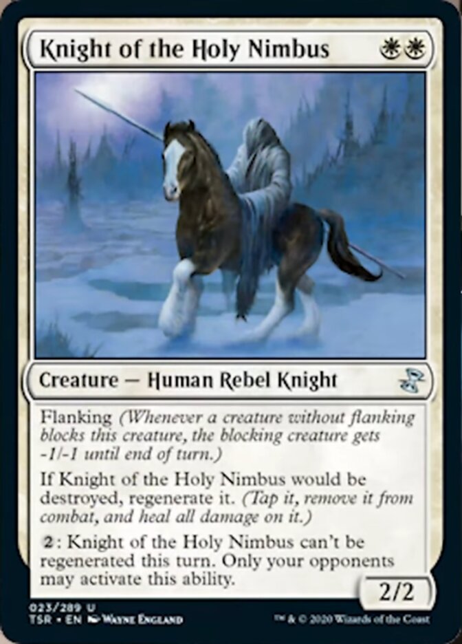 Knight of the Holy Nimbus [Time Spiral Remastered] | Card Citadel